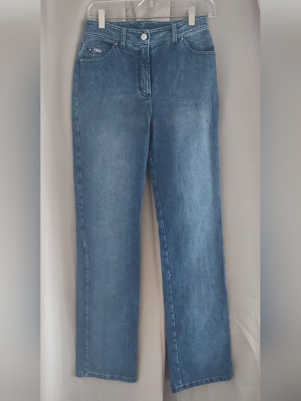 St. John Classic Mid-Rise Blue Women's Jeans